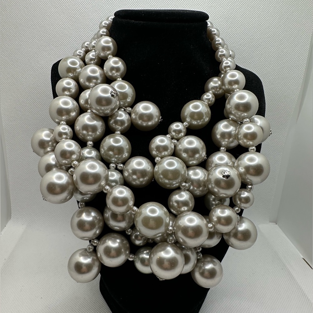 Vintage signed Kenneth Jay Lane bubble necklace